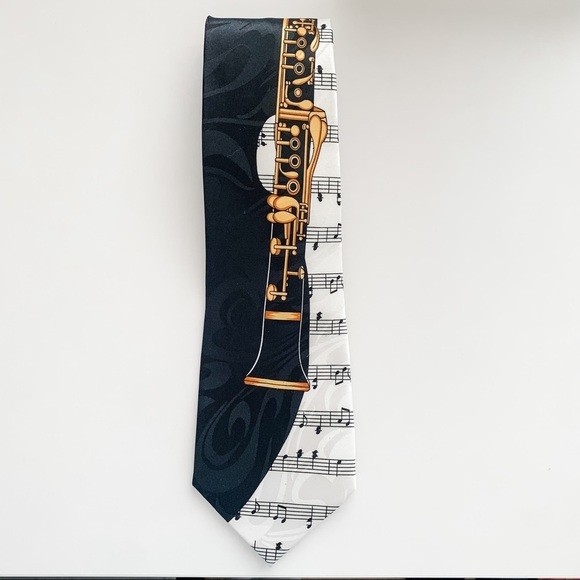 Clarinet Sheet Music Neck Tie - Picture 5 of 5
